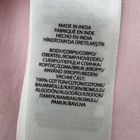 NEW Polo Ralph Lauren Top Girls 5 Pink Eyelet Embroidered Cotton Jersey Ruffle - Picture 4 of 7